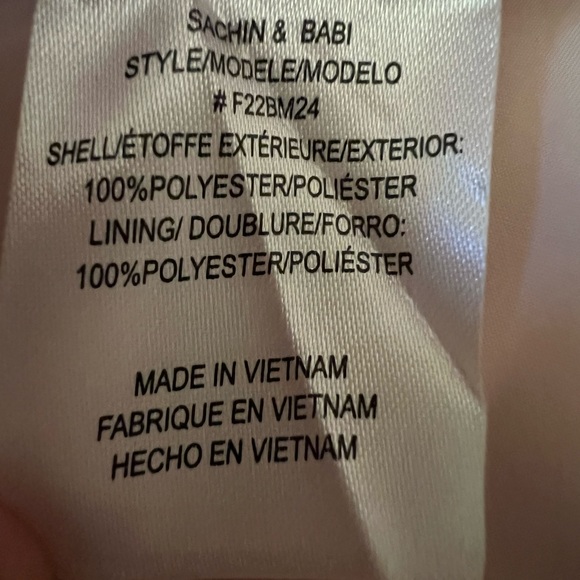 Anthropologie Sachin & Babi Nora Rose Strapless Notch-Neck Taffeta  Dress - Picture 13 of 14